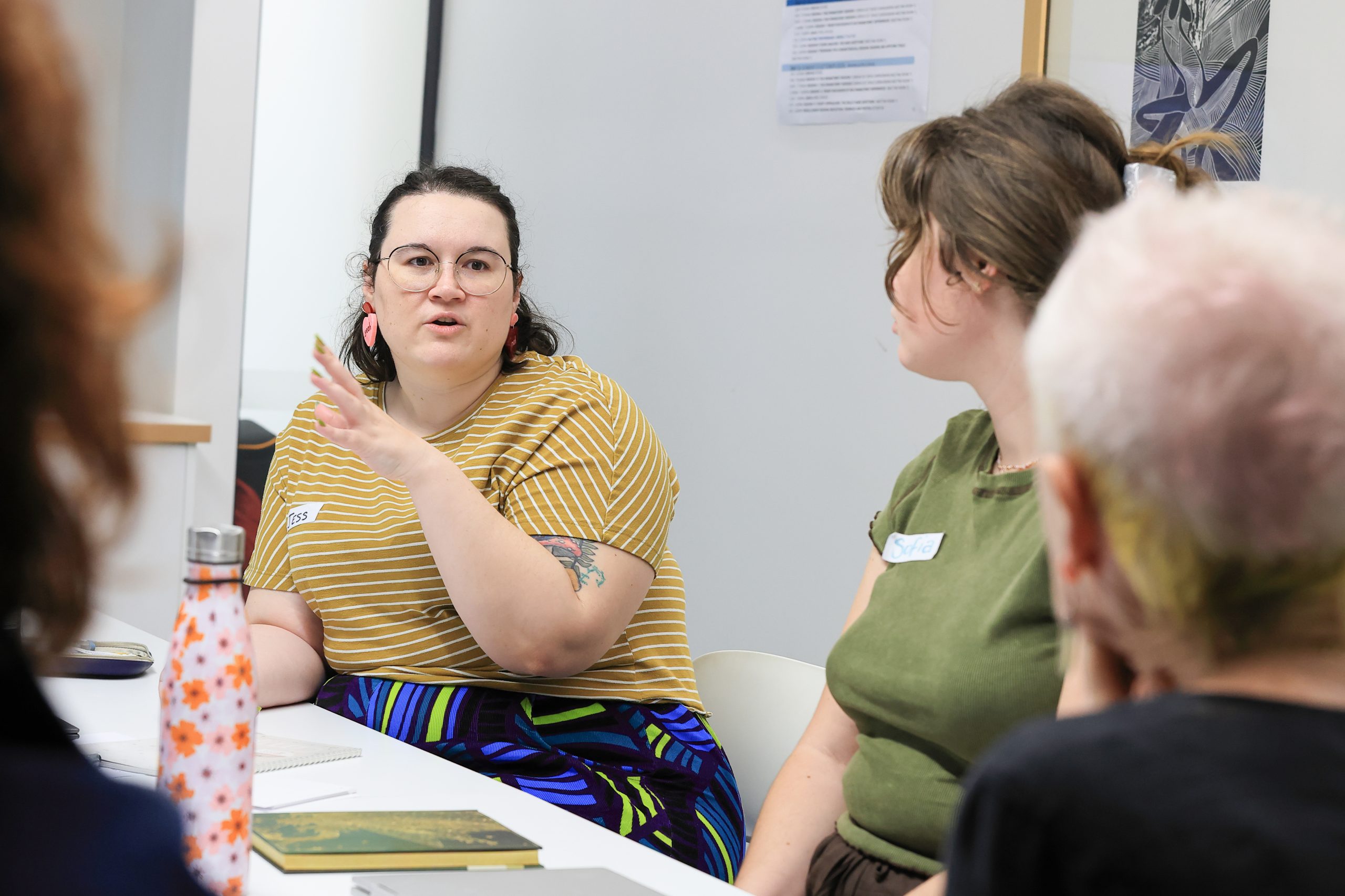 Jess Lamb in a workshop setting
